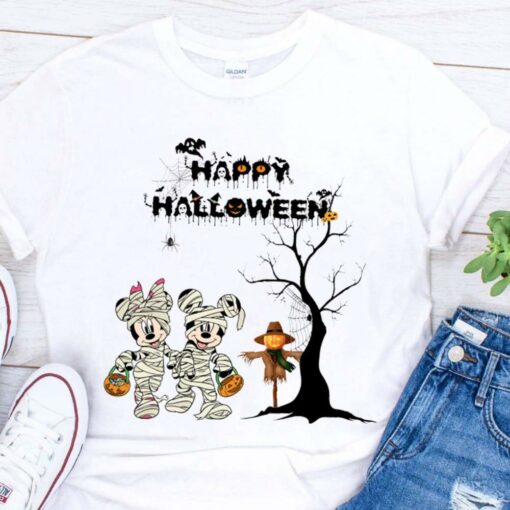 Official Disney Mickey And Minnie Mouse Happy Halloween Shirt 1