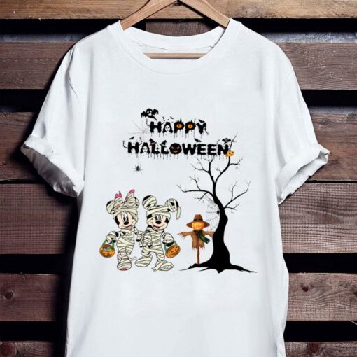 Official Disney Mickey And Minnie Mouse Happy Halloween Shirt 2