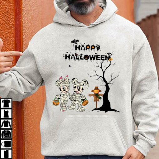Official Disney Mickey And Minnie Mouse Happy Halloween Shirt 3