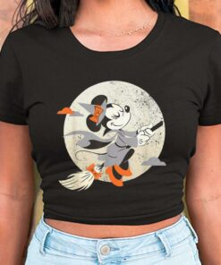 Disney Minnie Mouse Flying Witch Costume Halloween Shirt, Disney Minnie Mouse Halloween For Men Shirt 5