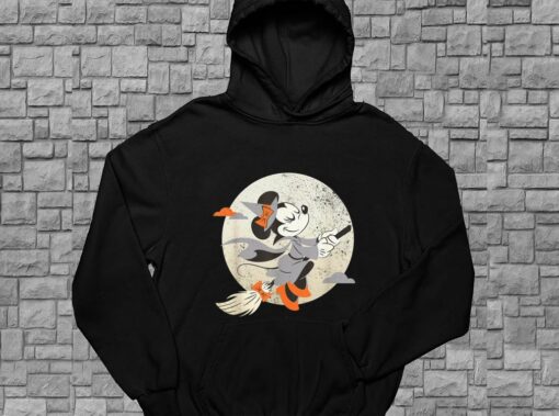 Disney Minnie Mouse Flying Witch Costume Halloween Shirt, Disney Minnie Mouse Halloween For Men Shirt 4