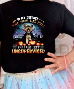 Dracula Halloween Shirt, Dracula Vampire Dog In My Defense The Moon Was Full And I Was Left Unsuowevised Shirt 7