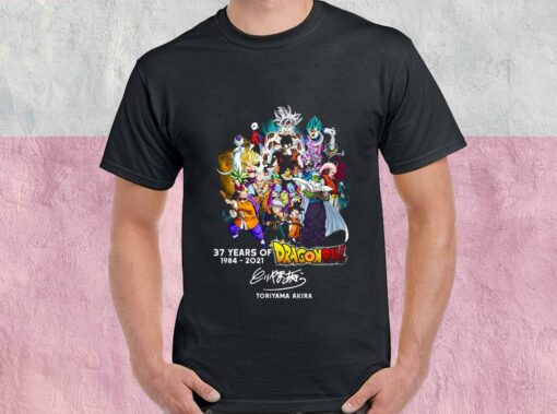 Dragon Ball Shirt, 37 Years 1984 2021 Dragon Ball Shirt, Toriyama Akira Thank You For The Memories For Men Shirt 1