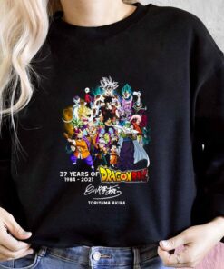 Dragon Ball Shirt, 37 Years 1984 2021 Dragon Ball Shirt, Toriyama Akira Thank You For The Memories For Men Shirt 6