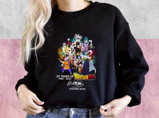 Dragon Ball Shirt, 37 Years 1984 2021 Dragon Ball Shirt, Toriyama Akira Thank You For The Memories For Men Shirt 3