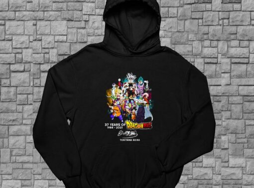 Dragon Ball Shirt, 37 Years 1984 2021 Dragon Ball Shirt, Toriyama Akira Thank You For The Memories For Men Shirt 4
