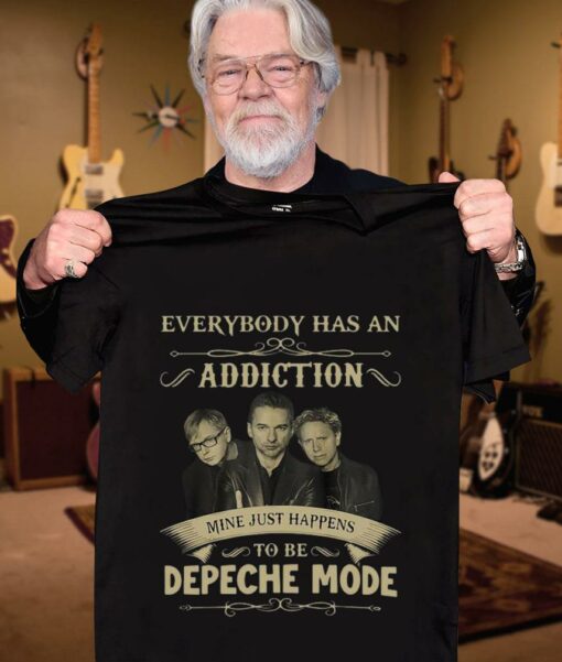 Funny Everybody has an addiction mine just happens to be Depeche Mode band member shirt 3
