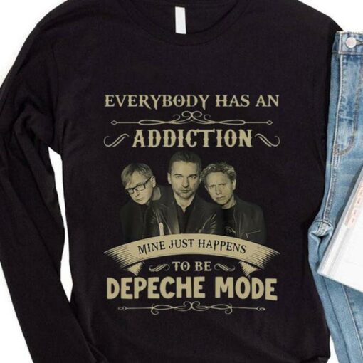 Funny Everybody has an addiction mine just happens to be Depeche Mode band member shirt 4