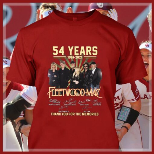 Funny Fleetwood Mac Band 54 Years 1967-2021 Thank You For The Memories Signatures Shirt 4