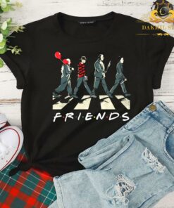 Friends Abbey Road Horror Movies Halloween T-Shirt,Halloween Friends Shirt, Halloween Horror Movie Killers 4