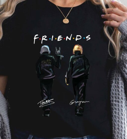 Awesome Friends Daft Punk Signatures Thomas Bangalter Guy-Manuel Shirt 2