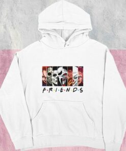 Friends Horror Characters Shirt, Horror Movie Killers Shirt, Happy Halloween Shirt, Halloween Gifts For Men Shirt 7