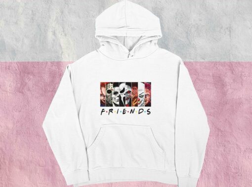 Friends Horror Characters Shirt, Horror Movie Killers Shirt, Happy Halloween Shirt, Halloween Gifts For Men Shirt 4