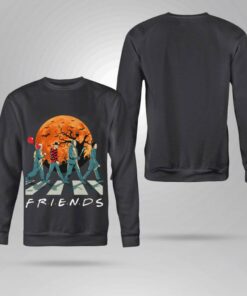 Premium Friends Horror Movies Characters Abbey Road Halloween shirt 7