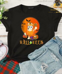 Funny Halloween Anime Dog Cute T-Shirt,Bluey Retro Shirt Halloween T-Shirt, Cute Kids Bluey Shirt Kid 4