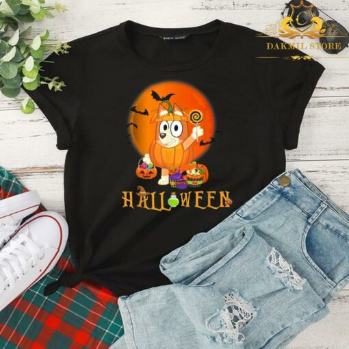 Funny Halloween Anime Dog Cute T-Shirt,Bluey Retro Shirt Halloween T-Shirt, Cute Kids Bluey Shirt Kid 2