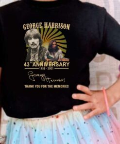 George Harrison Shirt, George Harrison 43rd Anniversary 1958 2001 Signature Thank You For The Shirt 7