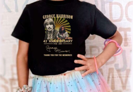 George Harrison Shirt, George Harrison 43rd Anniversary 1958 2001 Signature Thank You For The Shirt 4