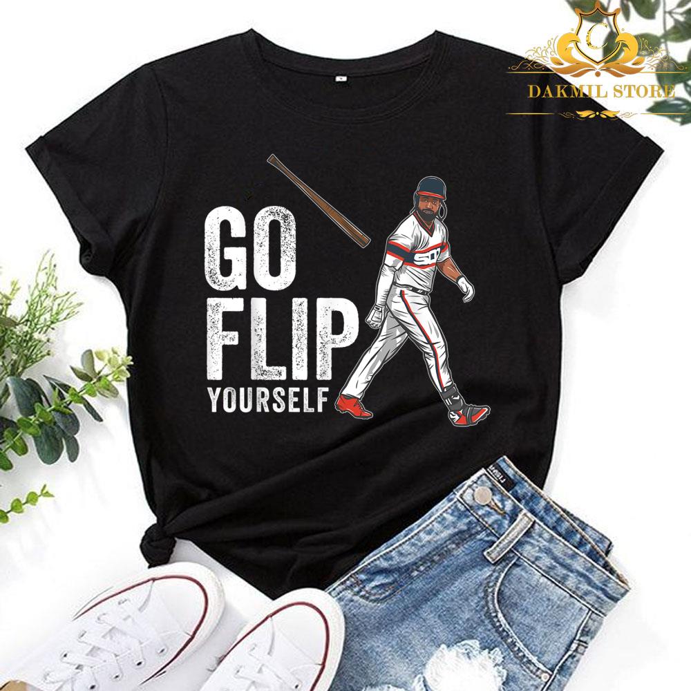 Go Flip Yourself Goodwin Bat Flip Chicago SouthSide Baseball Shirt
