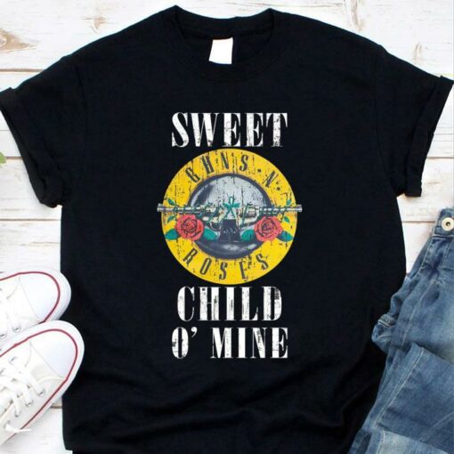 Official Guns N' Roses band hard rock Sweet Child O' Mine shirt 1