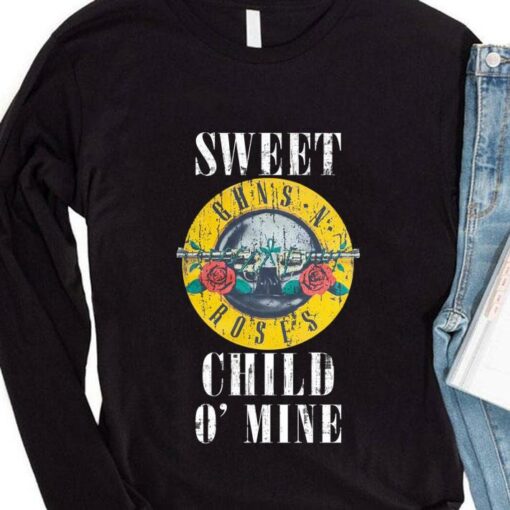 Official Guns N' Roses band hard rock Sweet Child O' Mine shirt 4