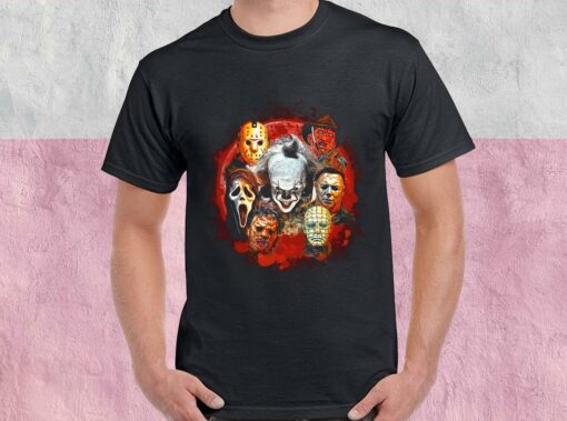 Halloween Characters Shirt, Halloween Horror Shirt, Scary Character For Men Shirt 1