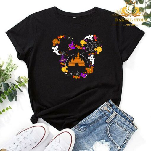 Halloween Disney Shirt, Halloween Shirt, Halloween T-shirt, Mickey Not So-scary Halloween ShirtLongsleeve T-Shirt 1