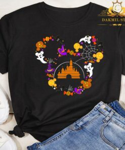Halloween Disney Shirt, Halloween Shirt, Halloween T-shirt, Mickey Not So-scary Halloween ShirtLongsleeve T-Shirt 5