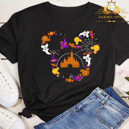 Halloween Disney Shirt, Halloween Shirt, Halloween T-shirt, Mickey Not So-scary Halloween ShirtLongsleeve T-Shirt 3