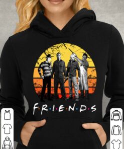 Awesome Halloween Friends Horror Movies Characters Vintage Shirt 7