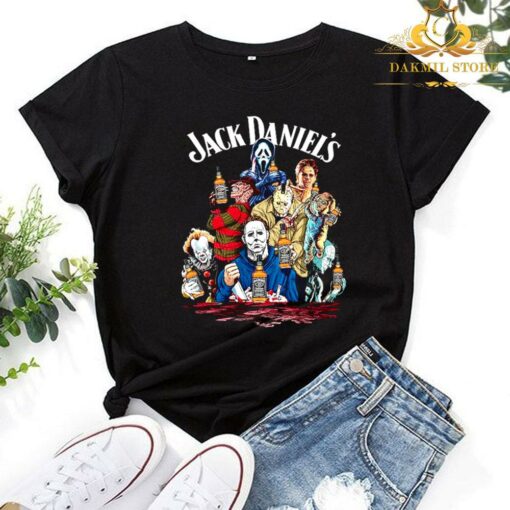 Halloween Horror Characters Jack Daniels Shirt 1