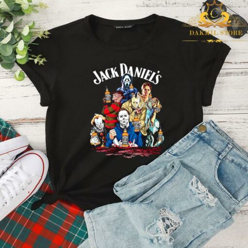 Halloween Horror Characters Jack Daniels Shirt 2