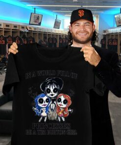 Hot Halloween In A World Full Of Princesses Be A Tim Burton Girl Disney Shirt 5