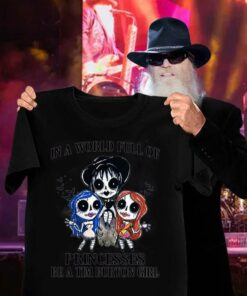 Hot Halloween In A World Full Of Princesses Be A Tim Burton Girl Disney Shirt 6