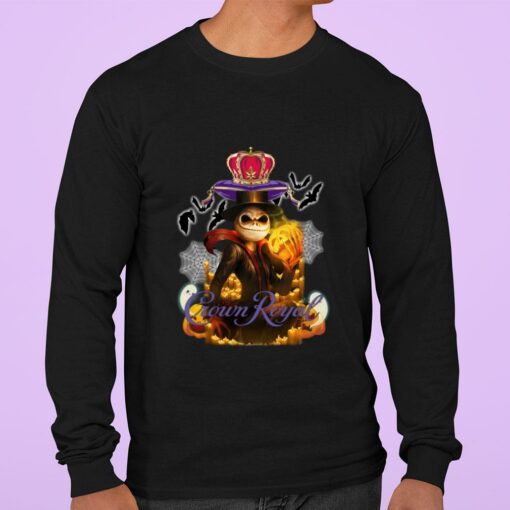 Official Halloween Jack Skellington Mashup Crown Royal Shirt 3