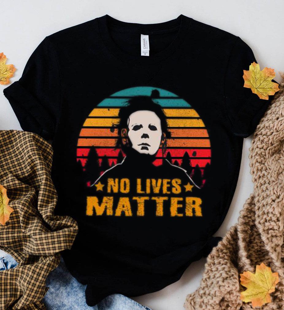 Halloween Michael Myers No Lives Matter Vintage Sunset Shirt Best Halloween Michael Myers No Lives Matter Vintage Sunset Shirt 2