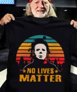 Best Halloween Michael Myers No Lives Matter Vintage Sunset Shirt 2 Best Halloween Michael Myers No Lives Matter Vintage Sunset Shirt 6