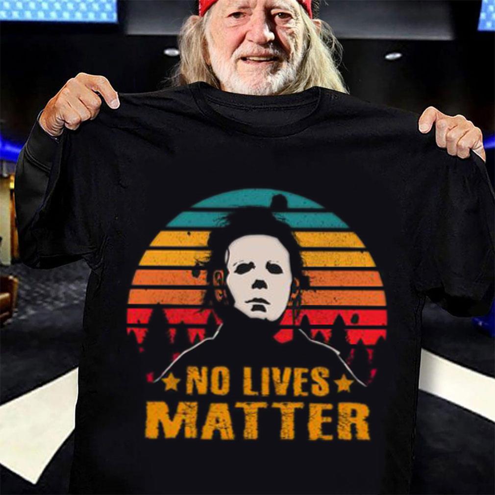 Halloween Michael Myers No Lives Matter Vintage Sunset Shirt Best Halloween Michael Myers No Lives Matter Vintage Sunset Shirt 3
