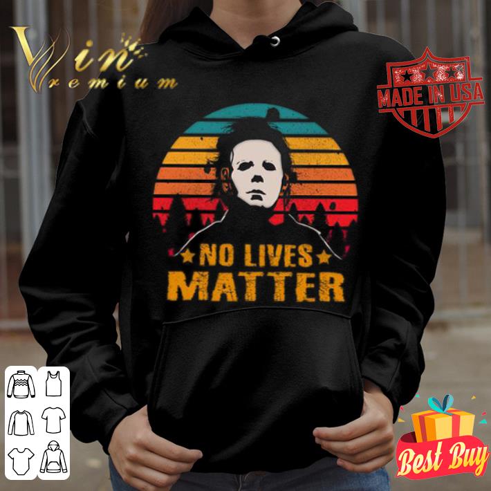 Halloween Michael Myers No Lives Matter Vintage Sunset Shirt Best Halloween Michael Myers No Lives Matter Vintage Sunset Shirt 4