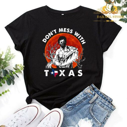 Halloween Sunset Leatherface Don't Mess With Vintage Texas shirt 1