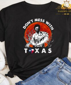 Halloween Sunset Leatherface Don't Mess With Vintage Texas shirt 5