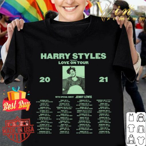 Original Harry Styles Presents Love On Tour 2021 With Special Guest Jenny Lewis Shirt 1
