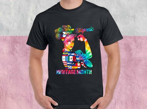 Hispanic Heritage Month Shirt, Hispanic Heritage Month Woman Latino Countries Flag For Men Shirt 1