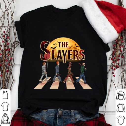 Best Horror Movies Characters The Slayers Abbey Road Halloween Shirt 1