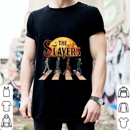 Best Horror Movies Characters The Slayers Abbey Road Halloween Shirt 2