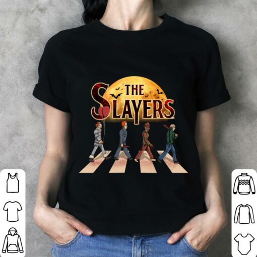 Best Horror Movies Characters The Slayers Abbey Road Halloween Shirt 3