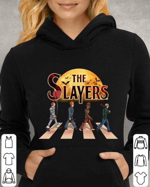 Best Horror Movies Characters The Slayers Abbey Road Halloween Shirt 4