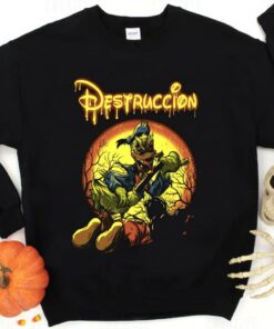 Hot Destruccion Donald Duck Mickey Mouse Shirt, Disney Destruccion Halloween Shirt, Donald Horror Shirt 5