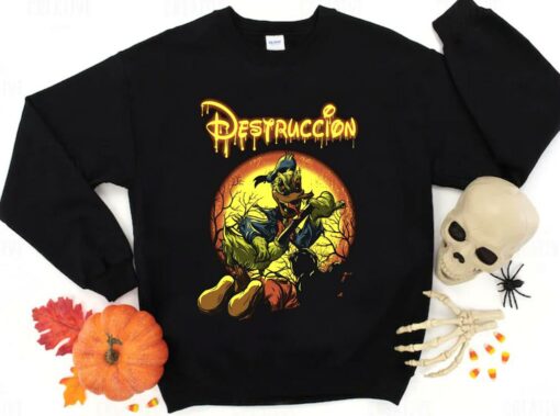 Hot Destruccion Donald Duck Mickey Mouse Shirt, Disney Destruccion Halloween Shirt, Donald Horror Shirt 2