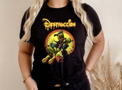 Hot Destruccion Donald Duck Mickey Mouse Shirt, Disney Destruccion Halloween Shirt, Donald Horror Shirt 3